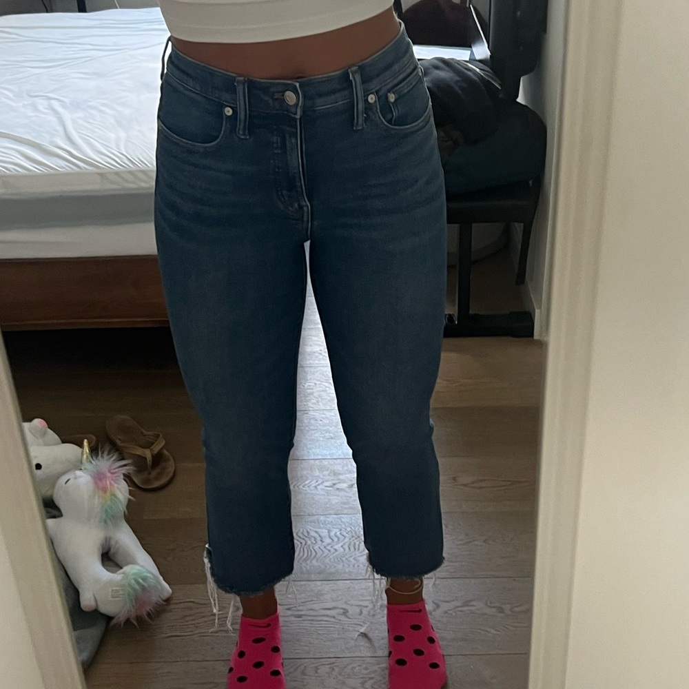 Madewell Size 28 Boot Cut Blue Jeans